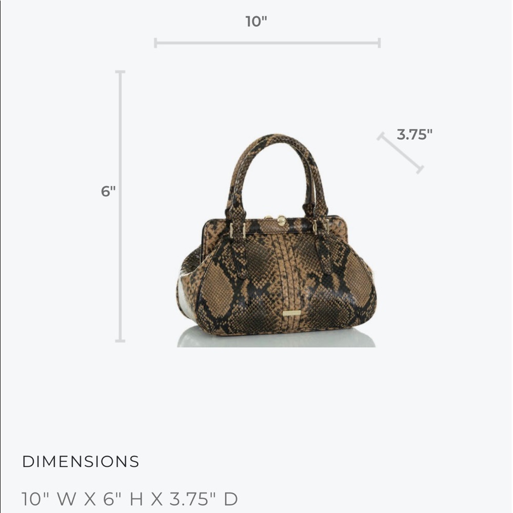 Brahmin mini Layla in Coffee Felix - Picture 13 of 13